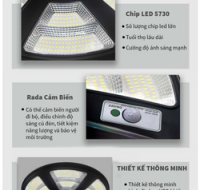 [600W] Đèn UFO Năng Lượng Mặt Trời TP Solar TP-U600N Chiếu Sáng 360 Độ