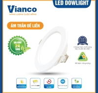 Đèn Led Downlight 12W Đế liền Ánh sáng trắng Vianco