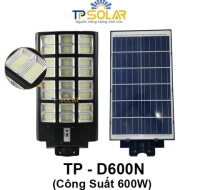 (600W) Đèn Đường Liền Thể Năng Lượng Mặt Trời TP Solar TP-D600N Mẫu Mới Nhất 3 Mặt Đèn