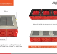 Đế âm tường vuông ABE  B -A86