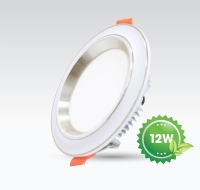 Downlight Đèn Led Downlight Vành Cong 12W Viền Trắng Đổi Màu Vianco