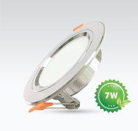 Đèn Led Downlight 7W Đế Thường Viền Trắng Đổi Màu Vianco - A4VA