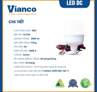 Đèn Led Trụ DC 20W Vianco - DC1VA