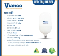 Đèn LED Trụ Rebel 32W Vianco - T29VA