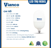 Đèn LED Trụ Rebel 52W Vianco - T31VA