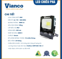 Đèn pha Led 30W Vianco - H1VA