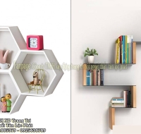 Kệ Sách MDF Kháng Ẩm Trắng Cao Cấp 