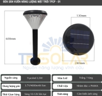 Đèn Sân Vườn Năng Lượng Mặt Trời TP-Solar TP-CP01