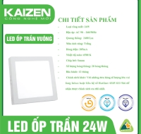 Đèn LED Ốp Trần Kaizen Vuông 24W - N3KZ