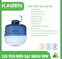 LED Tích Điện Sạc Ngoài Kaizen 80W - LT8Z