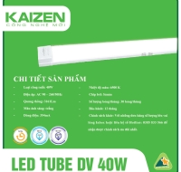 LED Tube Đầu Vuông Kaizen 40W - TU5Z