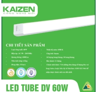 LED Tube Đầu Vuông Kaizen 60W - TU4Z