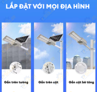 300W] Đèn Bàn Chải Vát 2 Mặt Năng Lượng Mặt Trời TP-CT300