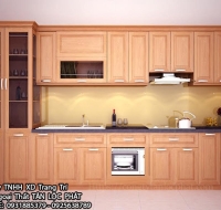 Tủ Bếp Hiện Đại Gỗ Acrylic - MDF Vân Gỗ Cao Cấp 