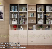 Tủ Kệ Sách Đứng MDF Kháng Ẩm Vân Gỗ Cao Cấp