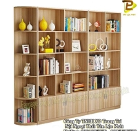 Tủ Kệ Sách Đứng MDF Kháng Ẩm Vân Gỗ Cao Cấp