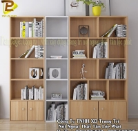 Tủ Kệ Sách Đứng MDF Kháng Ẩm Vân Gỗ Cao Cấp