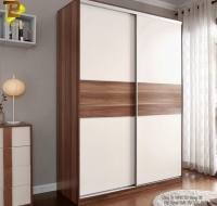 Tủ Quần Áo MDF Màu Trắng Phối Vân Gỗ Cao Cấp