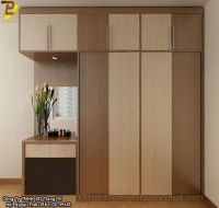 Tủ Quần Áo MDF Phối Vân Gỗ Cao Cấp