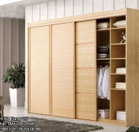 Tủ Quần Áo MDF Phối Vân Gỗ Cao Cấp