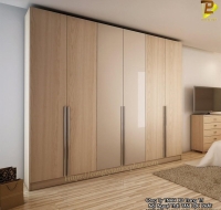 Tủ Quần Áo MDF Phối Vân Gỗ Cao Cấp