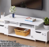 Tủ Tivi MDF Màu Trắng Cao Cấp