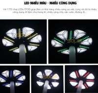 600W] Đèn UFO Năng Lượng Mặt Trời TP Solar TP-U600RGB Chiếu Sáng 360 Độ