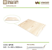 Tấm Ốp Phẳng  Có màn PVC GP 66  Size 9 x 400 x 3000mm 