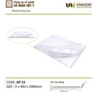 Tấm Ốp Phẳng  Có màn PVC GP 66  Size 9 x 400 x 3000mm 