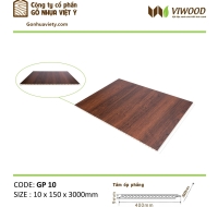 Tấm Ốp Phẳng  Có màn PVC GP 66  Size 9 x 400 x 3000mm 