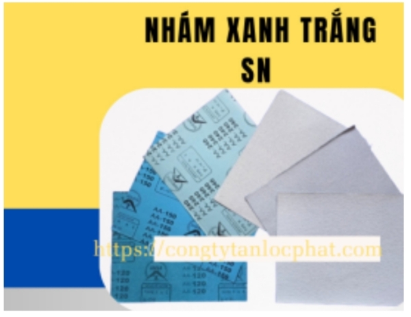 Giấy Nhám Xanh Trắng SN AA 120 - 400