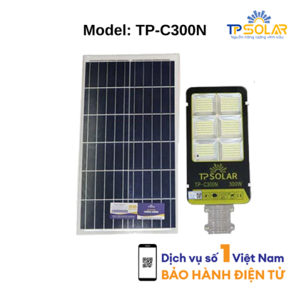 300W] Đèn Bàn Chải Năng Lượng Mặt Trời TP Solar TP-C300N