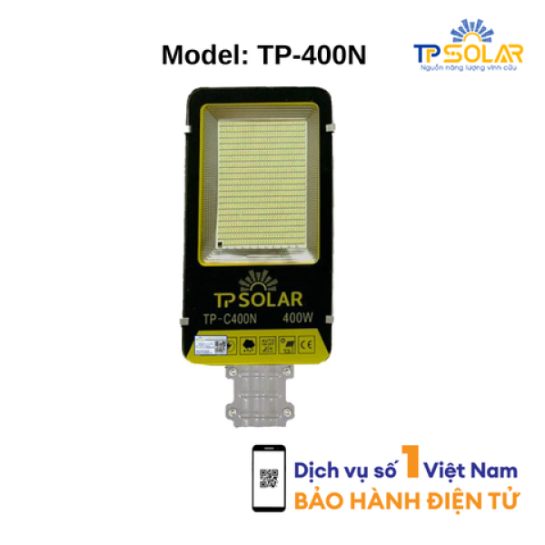 [400W] Đèn Bàn Chải Năng Lượng Mặt Trời TP Solar TP-C400N