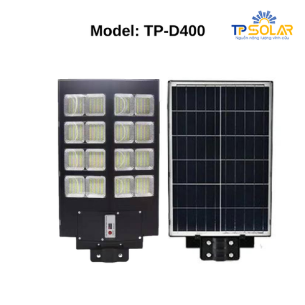 (400W) Đèn Đường Liền Thể Năng Lượng Mặt Trời TP Solar TP-D400 Tối ưu góc chiếu sáng