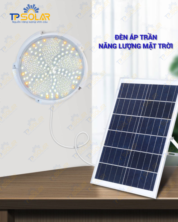 300W] Đèn Áp Trần Năng Lượng Mặt Trời TP Solar TP-A300N 3 Màu Ánh Sáng