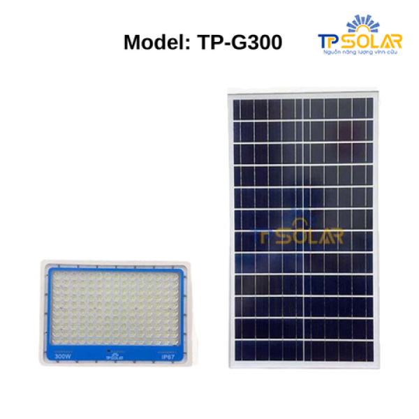 [300W] Đèn Pha Chống Chói Năng Lượng Mặt Trời TP Solar TP-G300