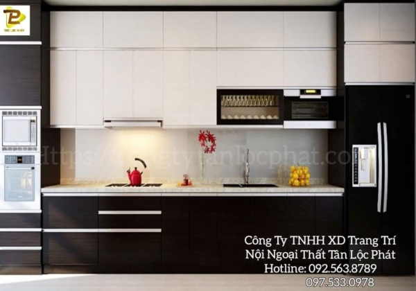 Tủ Bếp Cao Cấp Sang Trọng Acrylic hiện đại