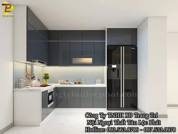 Tủ Bếp Cao Cấp Acrylic Hiện Đại Mẫu Mới Nhất