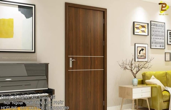 Cửa Gỗ Công Nghiệp HDF, MDF 023 Hiện Đại giá rẻ tại xưởng 