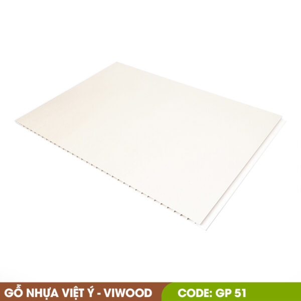 Tấm Ốp Phẳng  Có màn PVC GP 51 Size 9 x 400 x 3000 mm