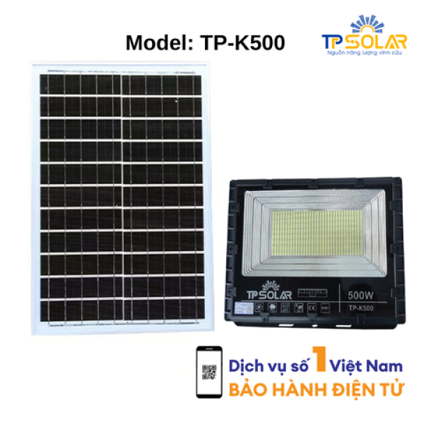 500W] Đèn Pha Năng Lượng Mặt Trời Bản Nâng Cấp TP SOLAR TP-K500 Mới Nhất