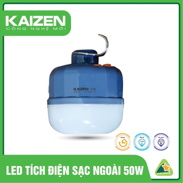 LED Tích Điện Sạc Ngoài Kaizen 50W - LT7Z