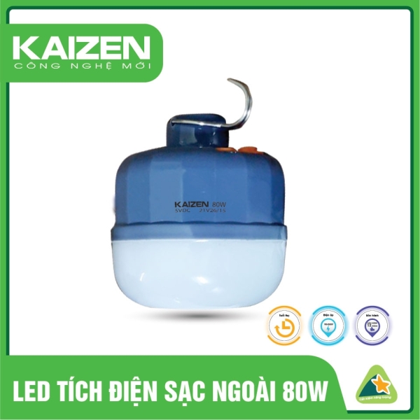 LED Tích Điện Sạc Ngoài Kaizen 80W - LT8Z