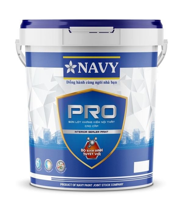 Navy – Pro Sơn lót kháng kiềm nội thất cao cấp THÙNG  21Kg  