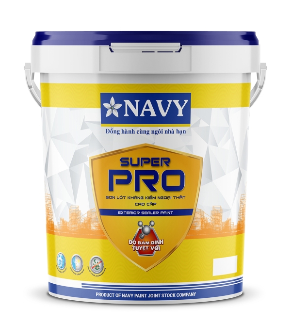 Navy – Super Pro Sơn lót kháng kiềm ngoại thất cao cấp THÙNG 19.8Kg  