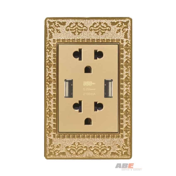 Ổ cắm USB đôi Lace LA-USB